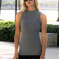 Mock Neck Tank Top | Everyday Casual Sport Yoga Women