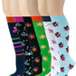 Women Spring Floral Design Compression Knee High Socks || Different Touch