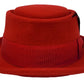 Pork Pie Fedora Hat with Feather | 100% Crushable Wool