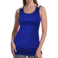 Blue ribbed tank tops