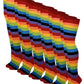 Thigh High Over the Knee Socks | Classic Rainbow Wide Stripes | Women (6 Pairs)