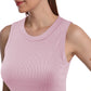 SUMONA Women Tank Tops Round Neck Sleeveless Basic Ribbed Summer Cami Top Casual Shirts