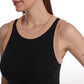 SUMONA Women Round Neck Wide Strap Casual Basic Ribbed Tank Top
