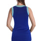 SUMONA Women Round Neck Wide Strap Casual Basic Ribbed Tank Top