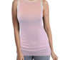 SUMONA Women Round Neck Wide Strap Casual Basic Ribbed Tank Top