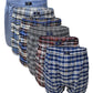 Boxer Shorts Underwear | Classic Design Plaid Woven | Men's (6 Pack)