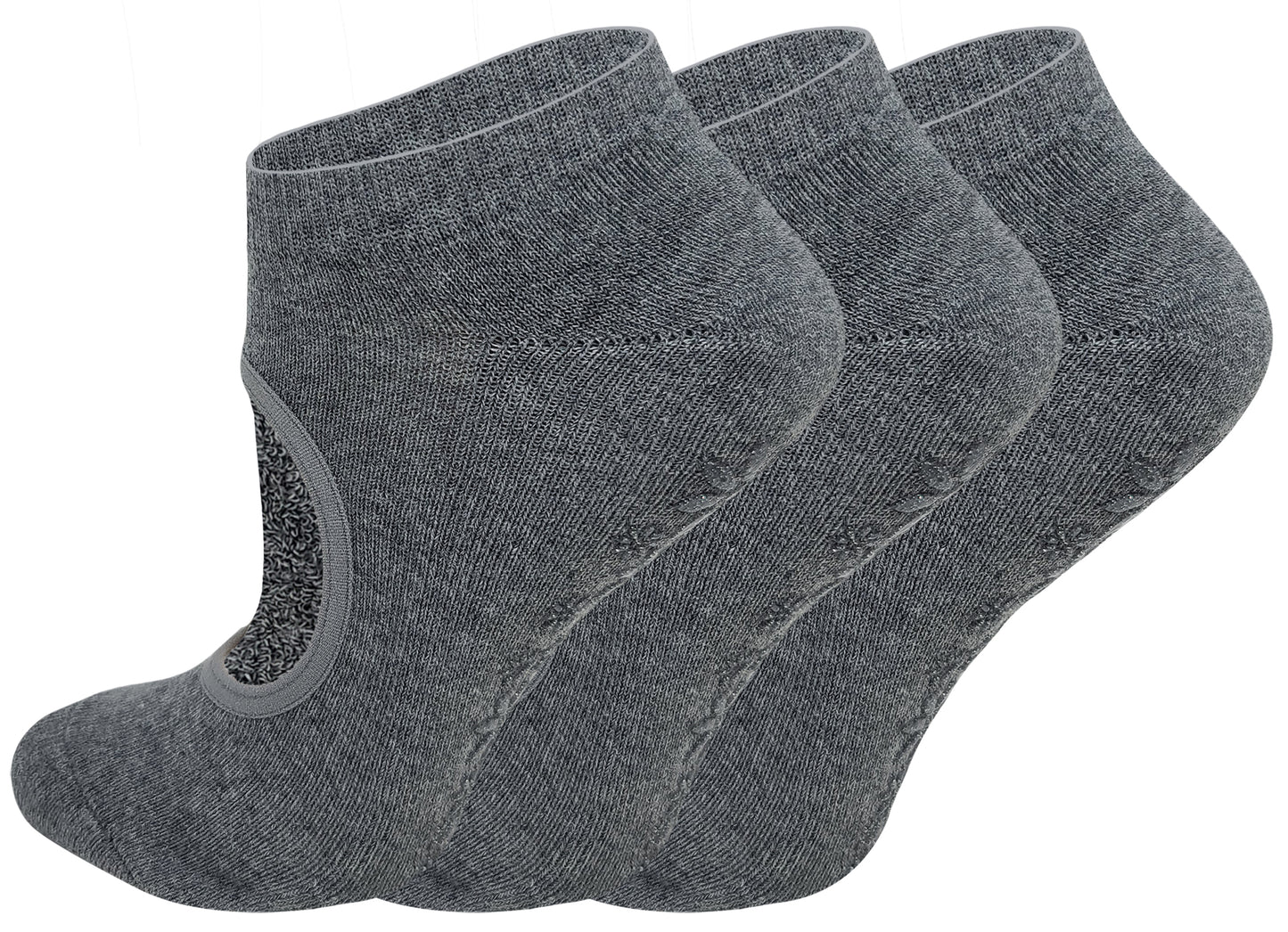 Yoga Cushion Socks with Grips | Non-Slip Pilates Ballet | Women's (3 Pairs)