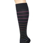 Knee High Compression Socks | Pin Stripes | Women's (1 Pair)