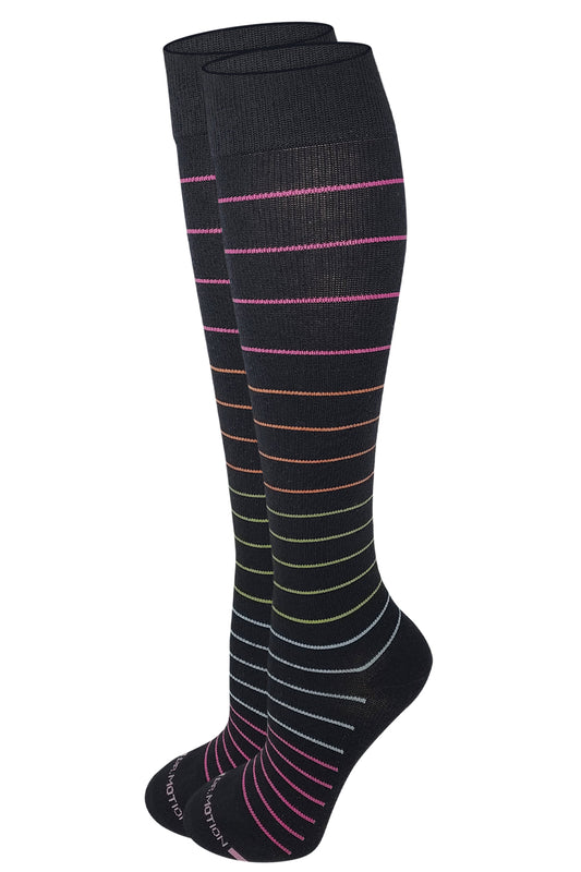 Knee High Compression Socks | Pin Stripes | Women's (1 Pair)