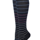 Knee High Compression Socks | Pin Stripes | Women's (1 Pair)