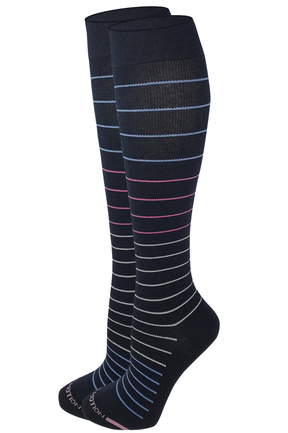 Knee High Compression Socks | Pin Stripes | Women's (1 Pair)