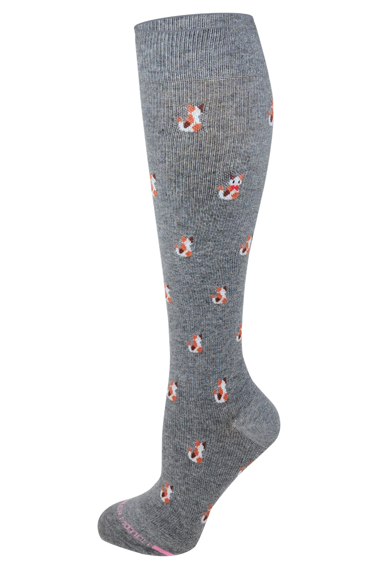 Knee High Compression Socks | Cute Cat Design | Women's (1 Pair)