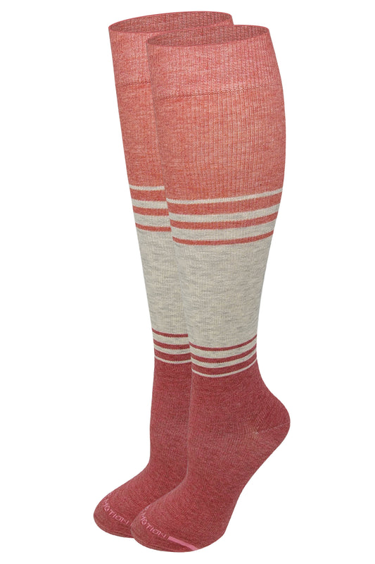 Knee High Compression Socks | Colorblock Design | Women's (1 Pair)