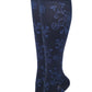 Knee High Compression Socks | Floral Pattern Design | Women's (1 Pair)