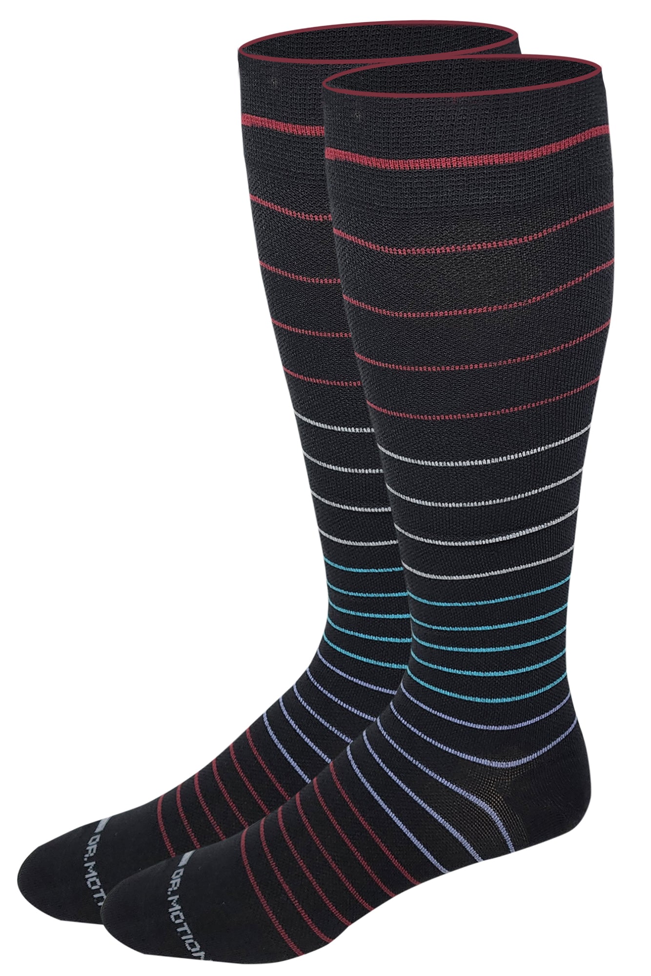 Compression Knee High Socks | Jacquard Stripe| Men's (1 Pair)