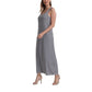 SUMONA Women Long Stripe Tank Tops Ankle Length Maxi Dress